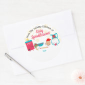 かわいいベーキングの成分クリスマスから ラウンドシール (封筒)