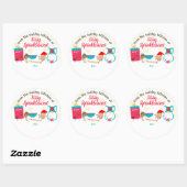 かわいいベーキングの成分クリスマスから ラウンドシール (シート)