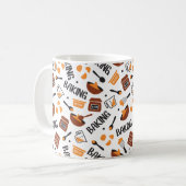 かわいいベーキングアートパターンI コーヒーマグカップ (正面左)