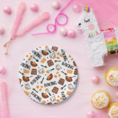 かわいいベーキングアートパターンI ペーパープレート (パーティー)