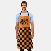 かわいいベーキングキングワードアート エプロン (着用した状態)