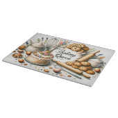 かわいいベーキングクイーンワードアート カッティングボード (角)