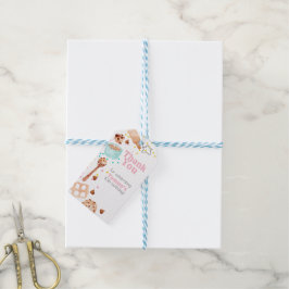 かわいいベーキングパーティー子供の誕生日メッセージカード ギフトタグ