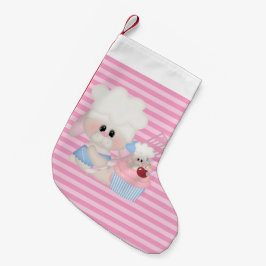 かわいいベーキングブンニースクリスマスホリデーストッキング スモールクリスマスストッキング