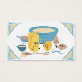 かわいいベーキング素材ベーカリーの名刺 (正面)