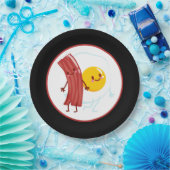 かわいいベーコンエッグスブレックファースト ペーパープレート (パーティー)