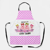 かわいいベーコン好きのキッチン エプロン (正面)
