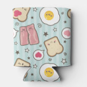 かわいいベーコン&揚げ卵の解体サンドイッチ 缶クーラー (裏面)