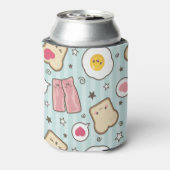 かわいいベーコン&揚げ卵の解体サンドイッチ 缶クーラー (缶裏面)