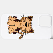かわいいベージュと茶色の大頭猫 Case-Mate iPhoneケース (裏面 (横))