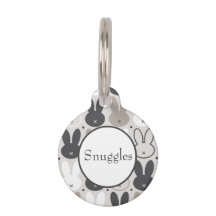 かわいいベージュのグレーラビットパターン