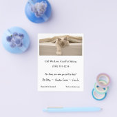 かわいいベージュキャットオンベージュベッド チラシ (シングル)