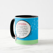 かわいいペおもしろいンギン新年の数学の問題引用文マグカップ マグカップ (正面左)