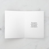 かわいいペアのペンギン、バレンタイン カードをオーダーメイド カード (内部)