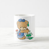 かわいいペインターベアー コーヒーマグカップ (中央)