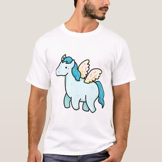 かわいいペガサス Tシャツ (正面)