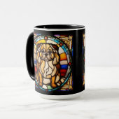 かわいいペキニーズのコーヒーマグ マグカップ (正面左)