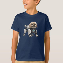 かわいいペキニーズロボットキッズTシャツ Tシャツ