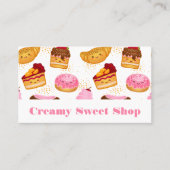 かわいいペストリーとスイーツが微笑み 名刺 (正面)