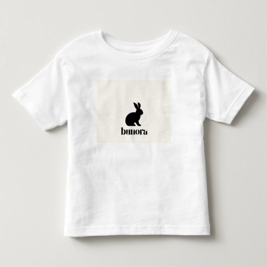 かわいいペットうさぎ トドラーTシャツ (正面)