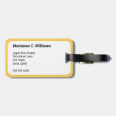 かわいいペットお洒落動物ギニアモノグラムの豚 ラゲッジタグ (裏面横)