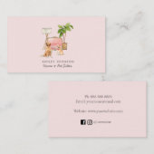 かわいいペットとハウスシッターの名刺 名刺 (正面/裏面)