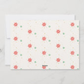 かわいいペットのクリスマス写真 シーズンカード (裏面)