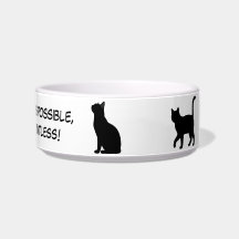 かわいいペットのシルエットデザイン - 猫 1 + テキスト