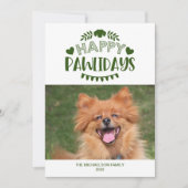 かわいいペットのホリデーカード「ハッピーパウリデイズ」 シーズンカード (正面)