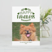 かわいいペットのホリデーカード「ハッピーパウリデイズ」 シーズンカード (スタンド正面)