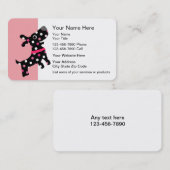 かわいいペットの世話の名刺 名刺 (正面/裏面)