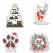 かわいいペットの休日のステッカスタムカーのビニールカットのシール シール (正面)