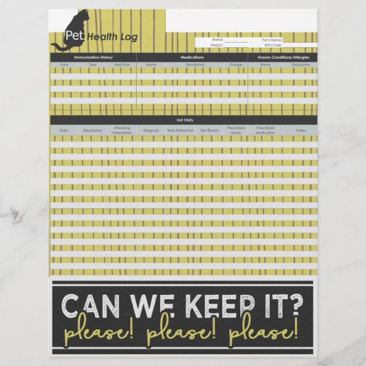 かわいいペットの健康記録帳 (正面)