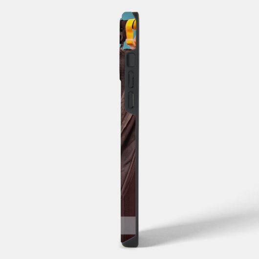 かわいいペットの写真犬と猫ペットの名前 iPhoneケース (左側面)