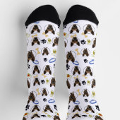 かわいいペットの写真、足、材料カスタマイズソックス ソックス (上部)