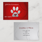 かわいいペットの名刺 名刺 (正面/裏面)