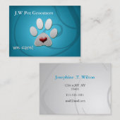 かわいいペットの名刺 名刺 (正面/裏面)