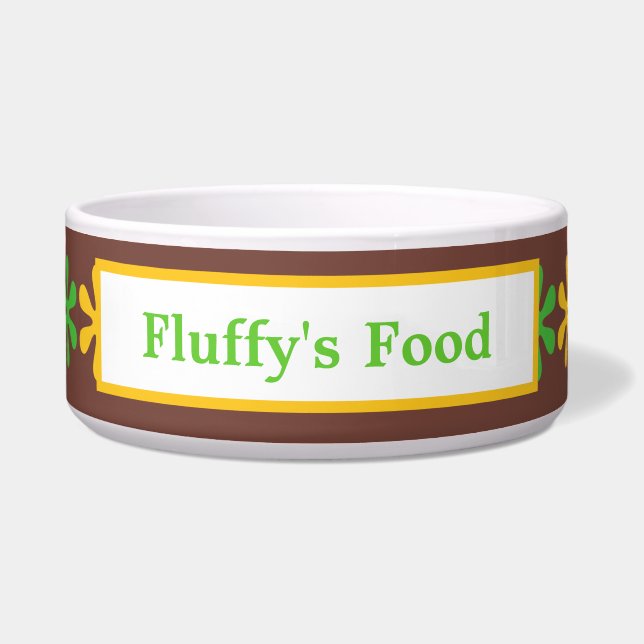 かわいいペットの料理 ボウル (正面)