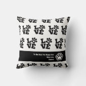 かわいいペットの親が自分の赤い愛を生み出す クッション (裏面)