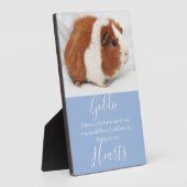 かわいいペットの記念碑 フォトプラーク (側面)