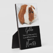 かわいいペットの記念碑 フォトプラーク (側面)