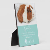 かわいいペットの記念碑 フォトプラーク (側面)