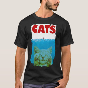 かわいいペットキャットパロディ子猫とマウス Tシャツ