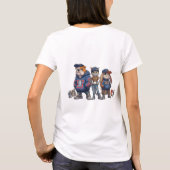 かわいいペットキャラクターTシャツ Tシャツ (裏面)
