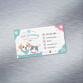 かわいいペットグルーミングマグネット名刺  マグネット名刺 (インサイチュ)