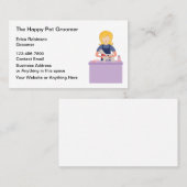 かわいいペットグルーミング名刺デザイン 名刺 (正面/裏面)