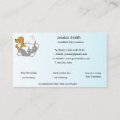 かわいいペットグルーミング名刺 - カスタマイズ可能な犬 名刺 (裏面)