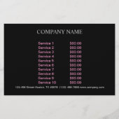 かわいいペットシッターのペットトリマー犬の保育園 チラシ (裏面)