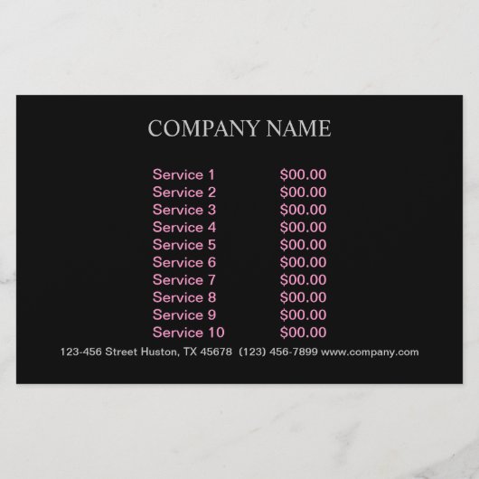 かわいいペットシッターのペットトリマー犬の保育園 チラシ (裏面)