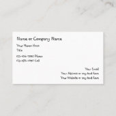 かわいいペットシッターの名刺テンプレート 名刺 (裏面)